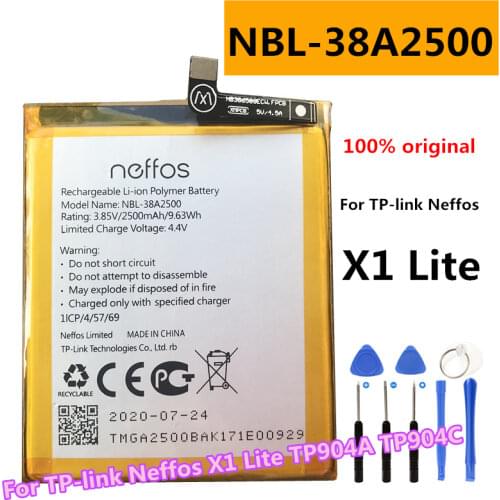 NEW Original 2500mAh NBL-38A2500 Battery For TP-link Neffos X1 Lite TP904A TP904C Mobile Phone