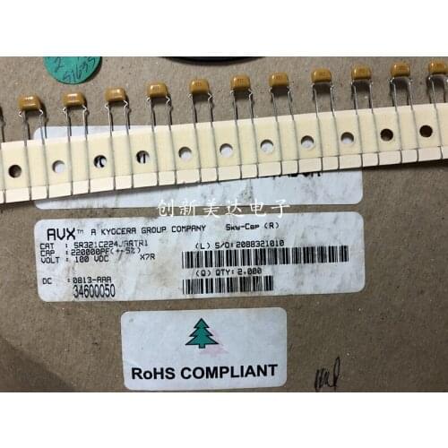 Original new 100% SR321C224JARTR1 ceramic monolith capacitor 220000pf 100v224 X7R p5 (Inductor)