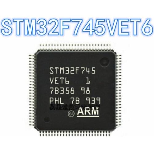 1PCS 100% new original authentic STM32F745VET6 QFP-100 32F745VET6 QFP100 32-bit microcontroller chip