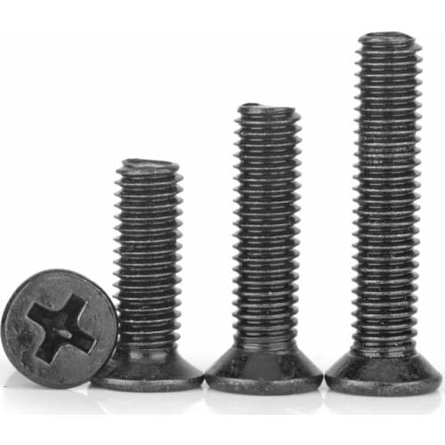 Flat Screw M1.2 M1.4 M1.6 M2 M2.5 M3 M4 M5 M6 DIY Mini Micro Computer Small Cross Phillips Flat Bolt Notebook Screws