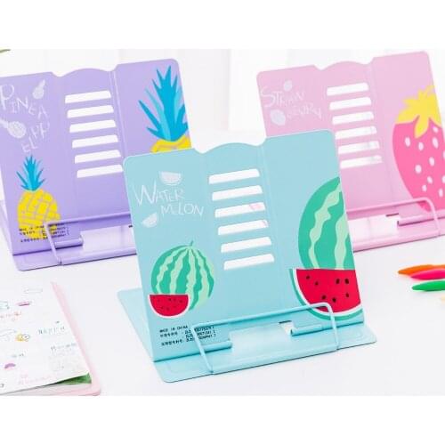 Multifunctional Desk Book Reading Metal Bookshelf Book Stand Holder Study Bookends Stationery Accessories Kids Birthday Gift
