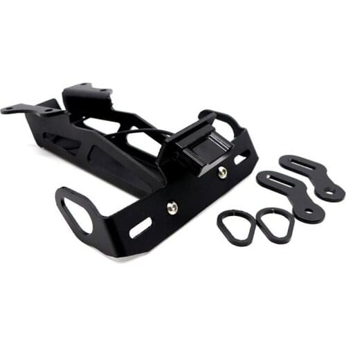 Applicable to Yamaha MT-09 Tracer 900 FJ-09 Motorcycle Modified Pieces Folding Short License Plate Frame with Light