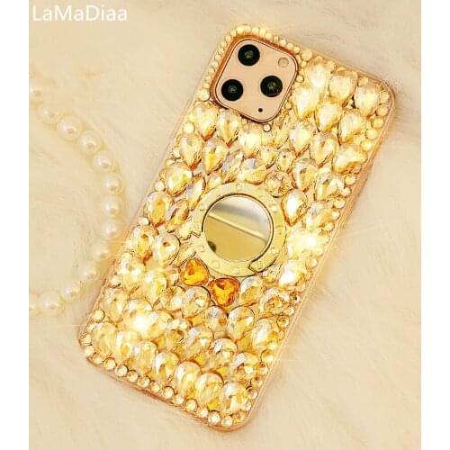 Luxury Diamond Finger Ring Stand Soft Case For HuaweiP8 P9 P10 P20 P30 P40 Pro Lite Mate10 20 30 Pro Lite Glitter Phone Cover