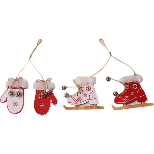 Adornos Navidad 2021 Natal Christmas Tree Decoration Wooden Christmas Drop Qrnament