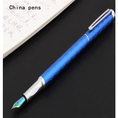 Luxury quality 3703 Blue line Business office Colors nib Fountain Pen student School Stationery Supplies ink pens