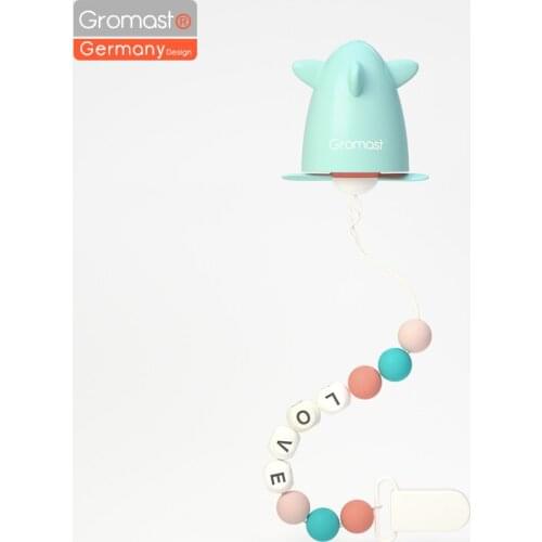 Food Grade Chew Nipple Baby Pacifier Clips Baby Gifts SIlicone clip chain rainbow baby accessory teething Toy baby soother chain