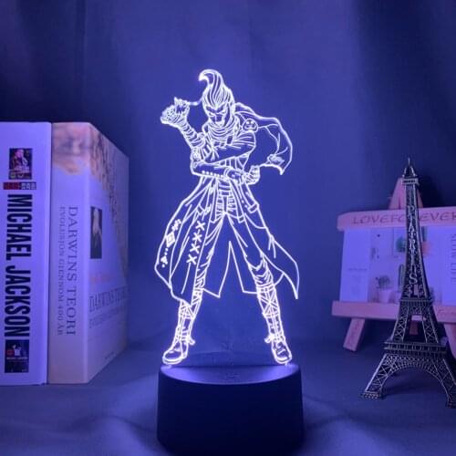Danganronpa 2 Led Night Light Gundham Tanaka Lamp for Home Decor Kids Gift Danganronpa Acrylic 3d Lamp Gundham Tanaka