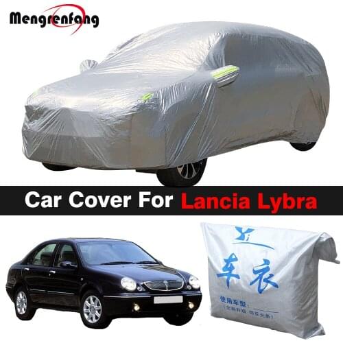 Outdoor Car Cover Anti-UV Sun Shade Rain Snow Dust Resistant Auto Cover For Lancia Lybra Sedan Wagon