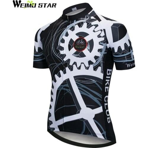 Weomostar Gear Cycling Jersey Men Bike Team mtb Bicycle Jersey Maillot Ciclismo Summer Short Sleeve Downhill Cycling Clothing