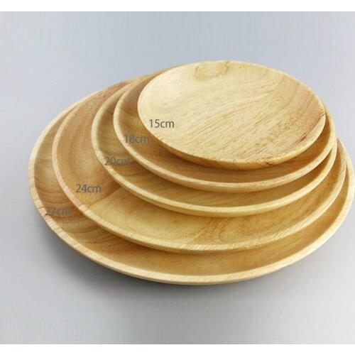 1PC High Quality Beech Plates Wooden Tableware Beech Wood Plate Handmade Sushi Dish For Daily Uses Gifts LC 006