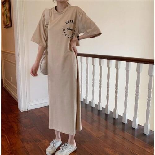 Woman Dresses Womens Summer Hollow-out Letter Short-Sleeved Dress Vestido De Mujer Femme Robe