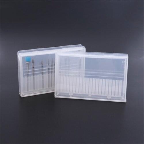 20Holes Nail Art Electric Polishing File Drill Bits Grinding Head Manicure Cleaning Pedicure Machines Tool With Storage Box