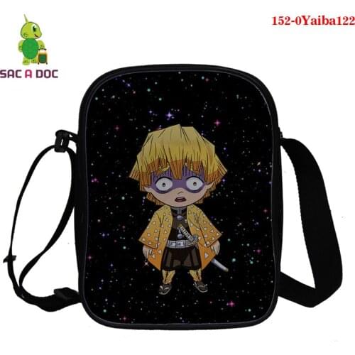 2021 Fashion Messenger Bag Kimetsu No Yaiba Totes 3d Printing Anime Bags Ladies Cartoon Female Handbag Shopping Bag Phone Bags
