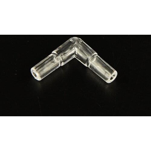 30X 4mm L Shaped Fish Tank Air Line Tubing Joints Connectors Tube Aquarium Air Pump Line Tubing Joints Connectors