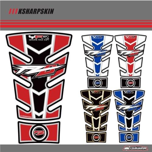 3D ADESIVI Sticker Decal Emblem Protection Tank Pad Cas Cap Fit FOR YAMAHA FZ8 2010 Red