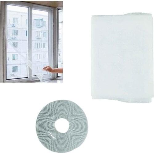 Self-adhesive Anti-mosquito Net Flyscreen Curtain Insect Fly Mosquito Bug Mesh Window Screen 150X130 cm Home Supplies White New