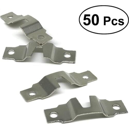 50pcs Picture Frame Hangers Kit Double Hole Photo Frame Hanging Hooks Holders