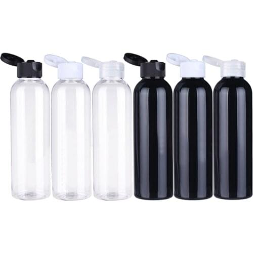50pcs 120ml Empty Shampoo Plastic Bottle for Women Cosmetic Shower Gel travel Bottles Essential Oil Package Lotion Containers