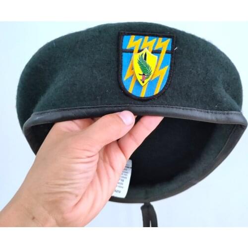 United States US Army 12th Special Forces Group Wool Green Beret ARMY SPECIAL FORCES METAL INSIGNIA Military Hat 1961~1994