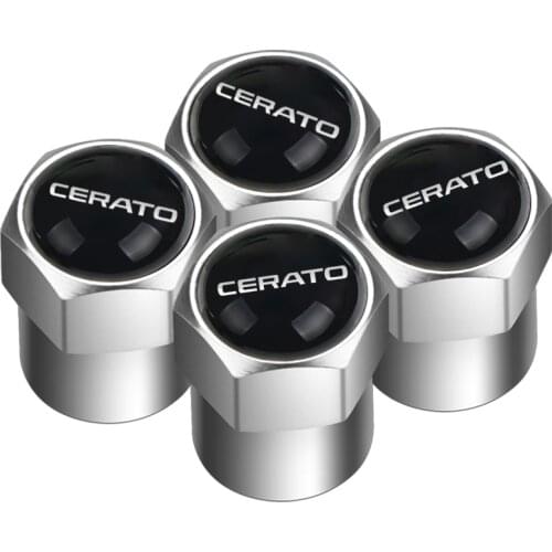 Auto Accessories 4pcs Aluminum alloy Emblem Car Tire Valve Cap Tyre Air Stems Caps for KIA cerato ceed sportage cerato soul