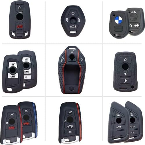 Car Styling Rubber Key FOB Cover Protect Skin Cap Hood For BMW e39 F30 F10 e46 e60 e90 e34 X5 e53 e70 e36 Remote Parts Accessory