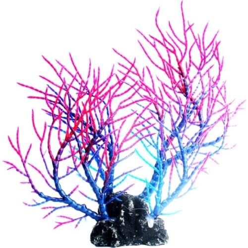 PVC Coral Decoration Colorful Fish Aquarium Decoration Artificial Coral for fish Tank Reef Rock Lanscaping Ornaments