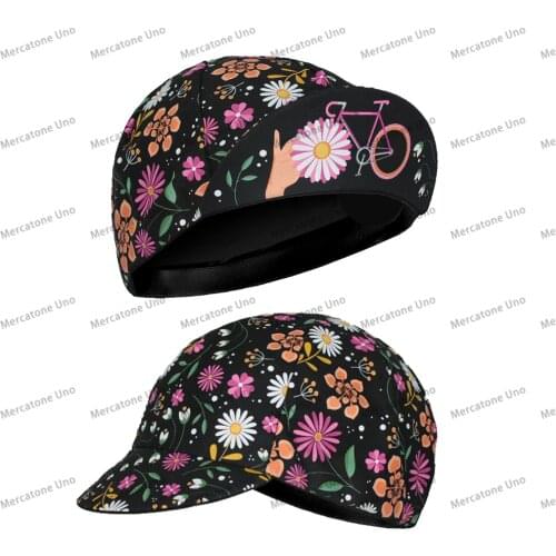 Flower Bike Caps Gorra Ciclismo Breathable Bicycle Hat Men & Women Cycling Cap Bicycle Headwear