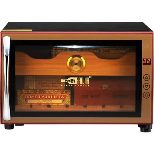 Wooden Cigar Humidor Humidifier Cabinet Electronic Temperature Control Thermostatic Moisturizing Electronic Cigar Humidor Home