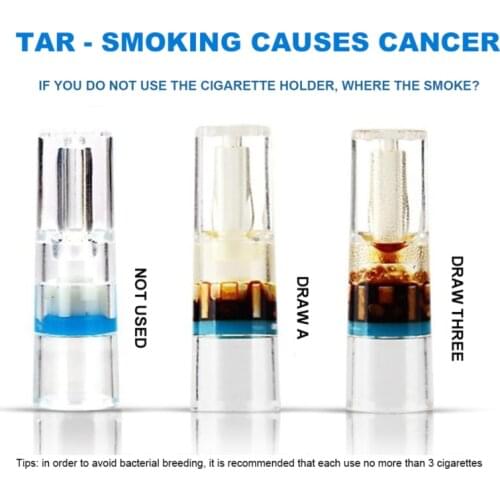 Anti-smoking Quit Addict Filter Cigarette Holder Filter Disposable Tobacco Cigarette Filter with Fine Smoke Converter
