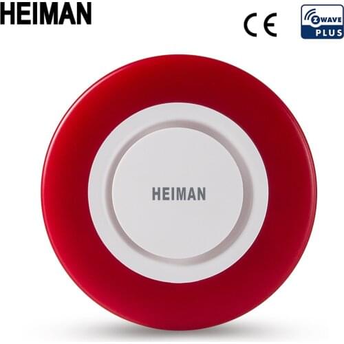 HEIMAN Z-wave Siren alarm flash strobe Light Zwave Sound speaker 95dB for Z wave smart home security Burglar System