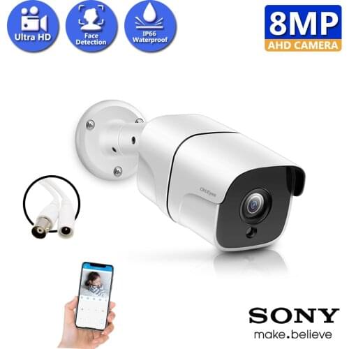 OH.eyes 8MP SONY IMX323 Full HD Indoor/Outdoor Face Record Bullet AHD Camera CCTV Security Surveillance weatherproof Camera 4K