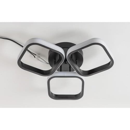 Round square ceiling lamp led fast shipping black white body new arrived ceiling pendant light indoor room fixture