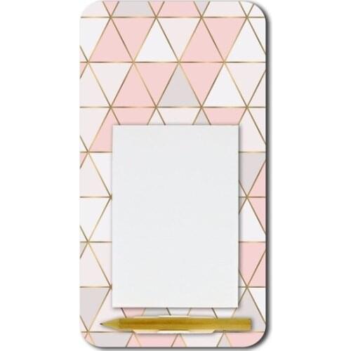 Design Patterned Magnetli Pen Mdf Memo Notes decorative objects Декоративные элементы Objetos decorativos