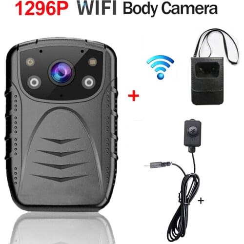 FHD 1080P 1296P WIFI GPS Mini Body Police Camera Cam Voice Audio Video Photo Recorder Loop Recording