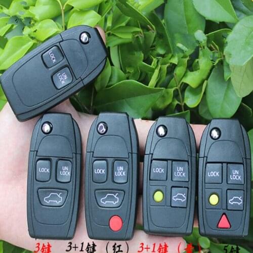 DAKATU Modified Folding Flip Remote Key Shell 2/3 /3+1 /4 /5 Buttons Fit For Volvo XC90 S80 C30 C70 S40 S60 S80 LXC90 V60 Key