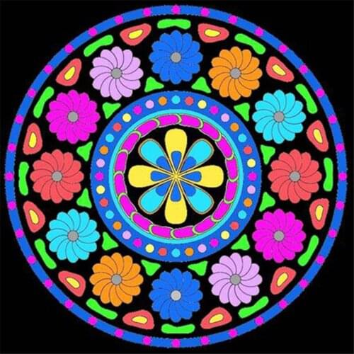 Religion Mandala Printed 11CT Cross Stitch DIY Embroidery Kit DMC Threads Craft Needlework Hobby Handiwork For Different