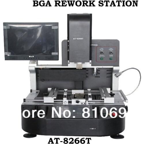 AT-8266T BGA Rework Station with a top heater and two bottom heaters AC 110V 220V OPTIONAL
