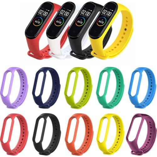 Wrist Strap For Xiaomi Mi Band 5 4 3 Bracelet Soft TPE Silicone Belt Wristband Wrist Band For Xiaomi Mi Band 4 3 Miband 5 Strap
