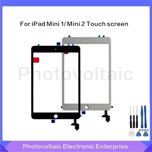 Touch screen glass digitizer panel For ipad mini 1 & 2 For ipad mini A1432 A1454 A1455 A1489 A1490 A1491 and Repair Tool kit