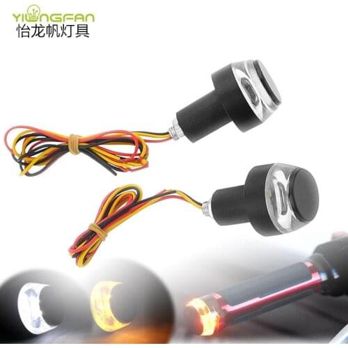 Spot Supply Double Color 12led Motorcycle Handle Terminal Turn Signal Light Led Handle Terminal Turn Signal Light