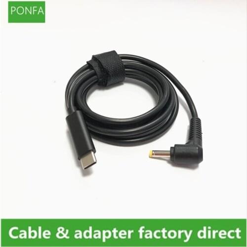 USB 3.1 Type C USB Female to DC 4.0*1.7 Male Power Charger Adapter Connector Adaptor for Lenovo Asus BenQ PD Notebook 1.5m/150cm