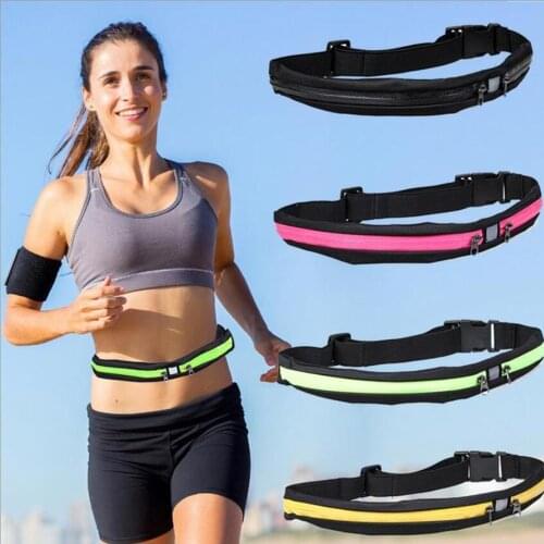 Wonderlife Outdoor stretch sports pockets men and women running cycling pockets double zipper anti-theft waterproof