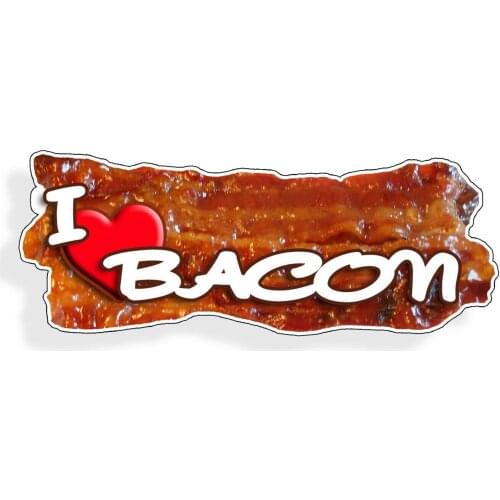 Funny, I like bacon food stickers, Keto diet car window, insurance cup decal cooler wall decals