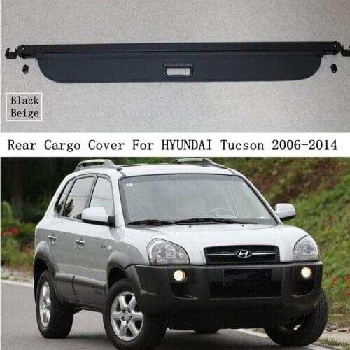 Rear Cargo Cover For HYUNDAI Tucson 2006-2014 Privacy Trunk Screen Security Shield Shade High Quality Auto Accessories