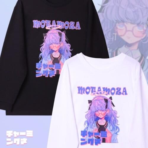 Women Hoodies Casual Anime Print y2k Solid Loose Sweatshirt Long Sleeve Hooded 2020 Autumn Female Kawaii Pullover худи undefined