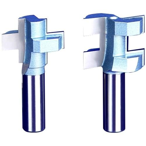 2pcs/set Woodworking Tools Tongue & Groove Router Bits 1/2*3/8-I,1/2*3/8-II -1/2"Shank Tideway 9401