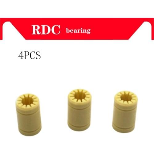 4pcs 3D Printer Solid Plasticr Bearing ID 6/8/10/12mm shaft Igus Drylin RJMP-01-06 RJMP-01-08 RJMP-01-10 RJMP-01-12