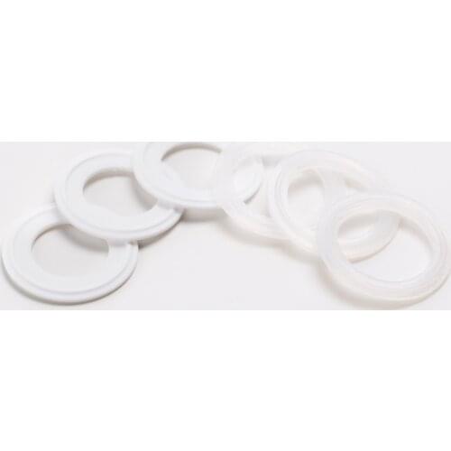 5 PCS/Lot 3/4" -6" Sanitary Tri Clamp Ferrule Silicone Sealing Strip Gasket Ring & PTFE Sealing Gasket