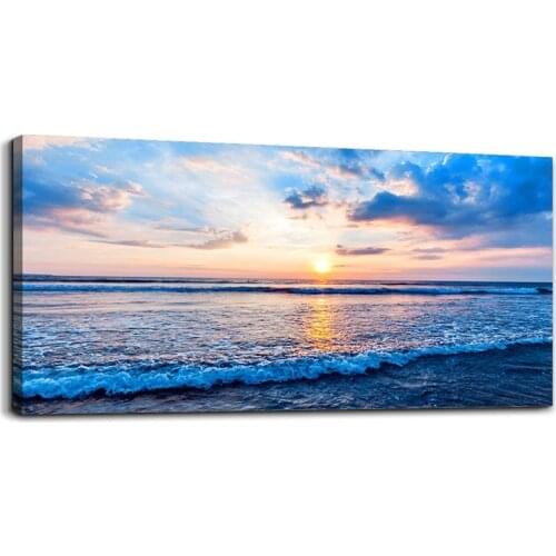 5D DIY Diamond Painting Blue coast ocean wave landscape Diamond Mosaic Picture Diamond Embroidery Cross Stitch Home Decor