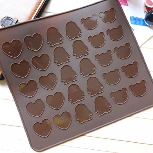 DIY macarons/high temperature silicone pad Penguin cookie/cake/little bear 26*29CM